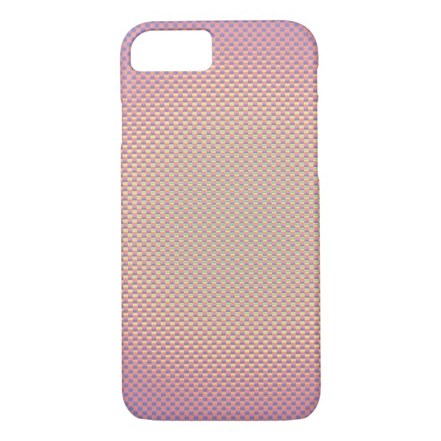 Pearl colour carbon fibre patterned Case-Mate iPhone case (Back)