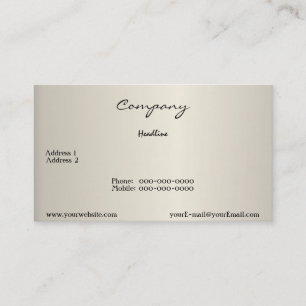 Pearl Cream Business Card