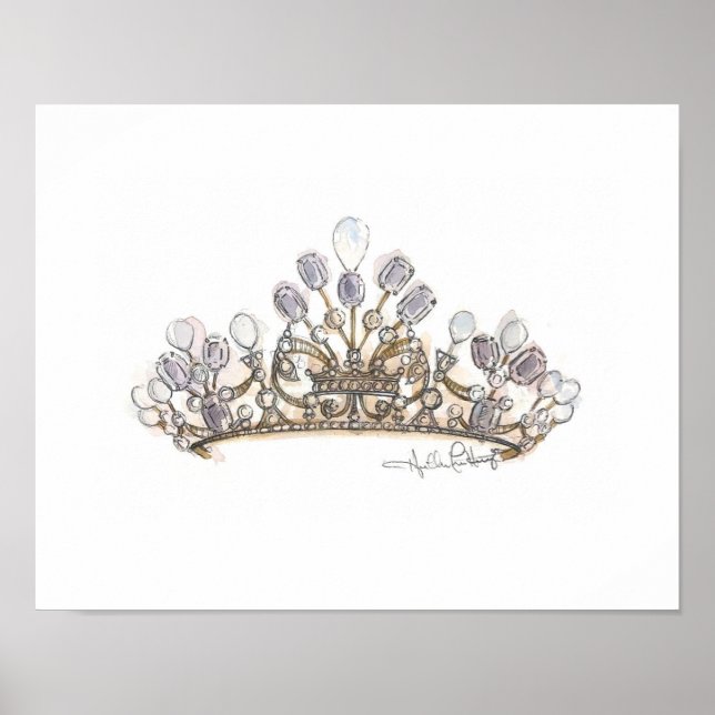 Pearl Crown by Heather French Henry Poster (Front)