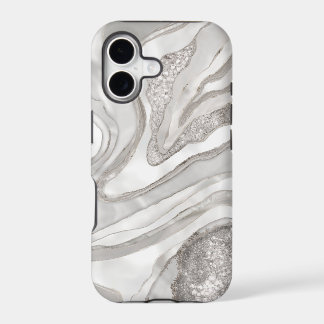 Pearl, diamonds and platinum geode digital art