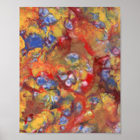 Pearl Dream Abstract Acrylic Painting Photo Poster