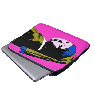 Pearl Earring Pop Art Style Laptop Sleeve
