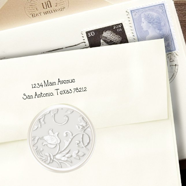 Pearl "Embossed" Damask Envelope Seal (Creator Uploaded)