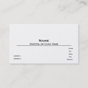 Pearl Finish  Business Card Template