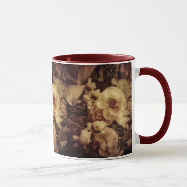 Pearl  Flowers Mug (Right)