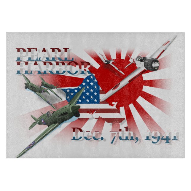 Pearl Habor December 7, 1941 Cutting Board (Front)