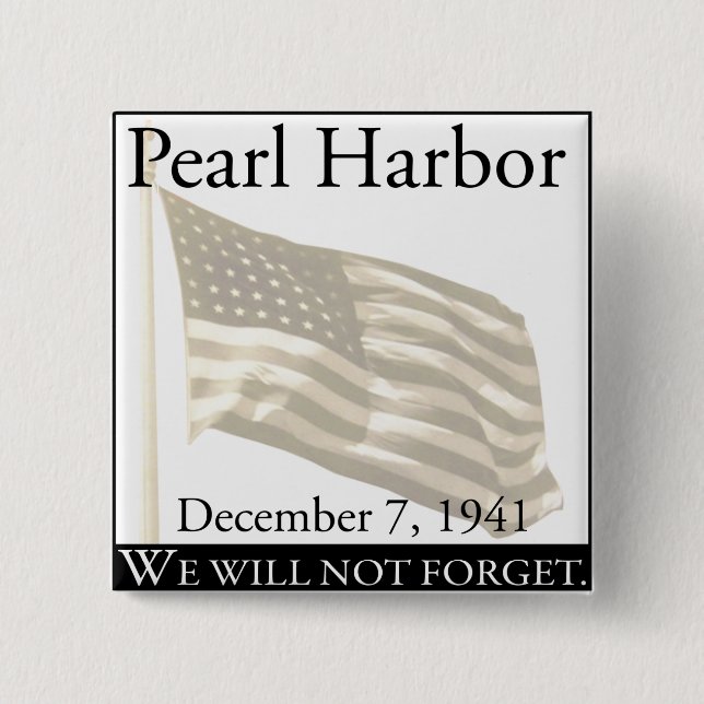 Pearl Harbour 15 Cm Square Badge (Front)