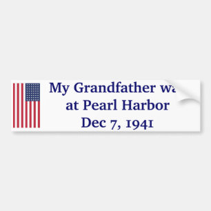 Pearl Harbour - 1941 Bumper Sticker