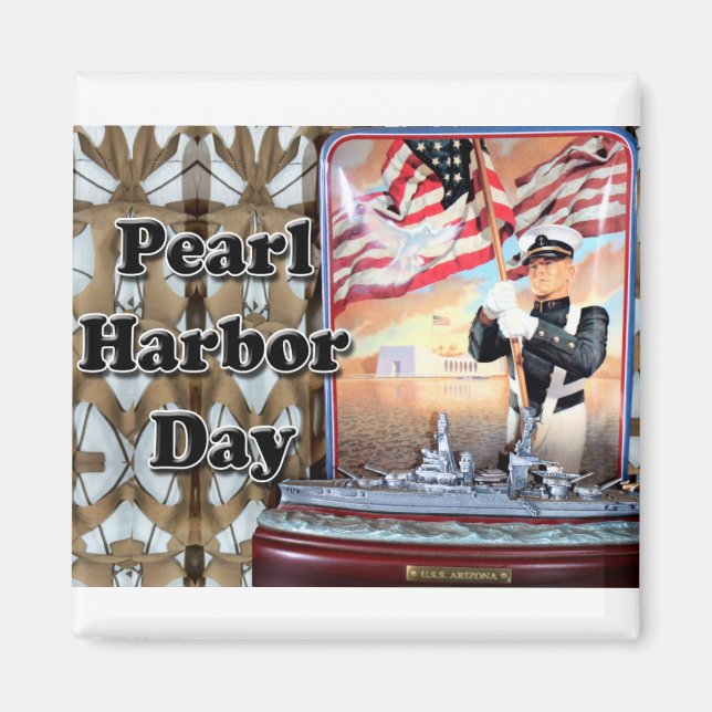 Pearl Harbour Day Magnet (Front)