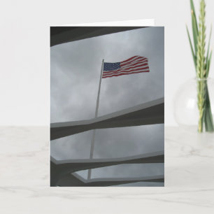 Pearl Harbour Flag Card