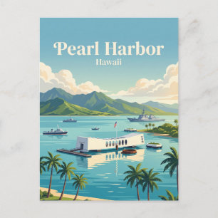 Pearl Harbour Hawaii Postcard
