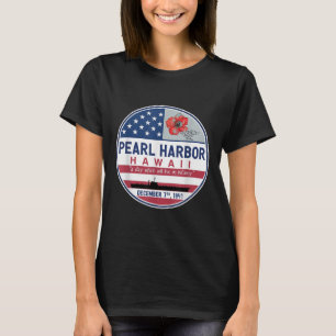 Pearl Harbour Memorial Hawaii Vintage Usa Flag Day T-Shirt