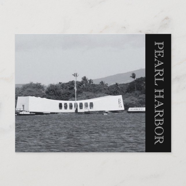 pearl harbour memorial postcard (Front)