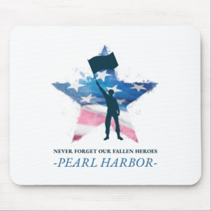 Pearl Harbour Never Forget Our Fallen Heroes Mouse Mat
