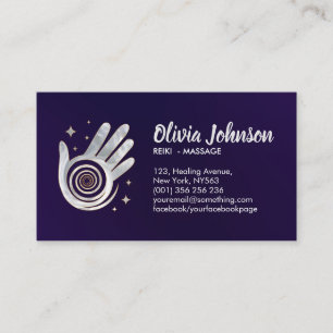 Pearl Healing Hands Energy Spiral Appointment  Business Card