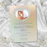 Pearl Heart Photo 30th Wedding Anniversary