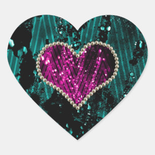 Pearl Heart Sticker