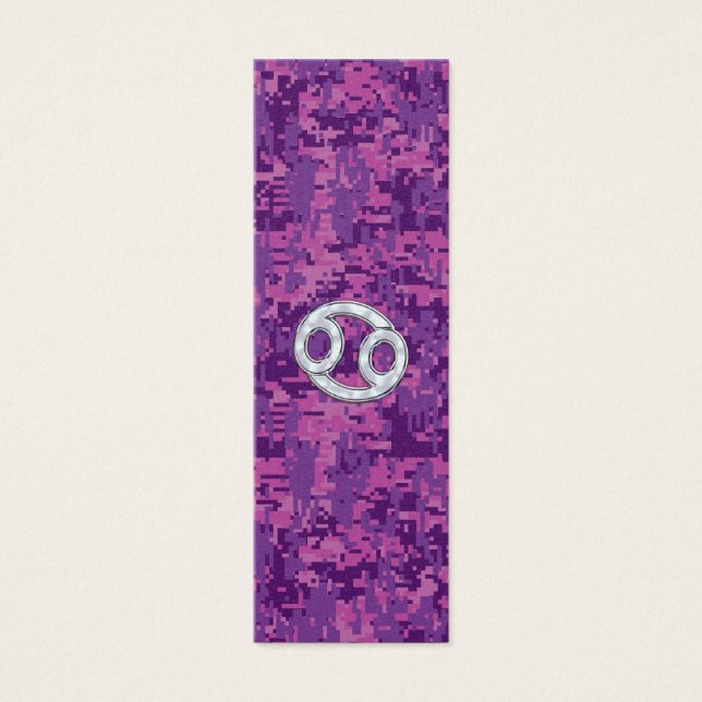 Pearl Like Cancer Zodiac Sign on Digital Camo (Front)