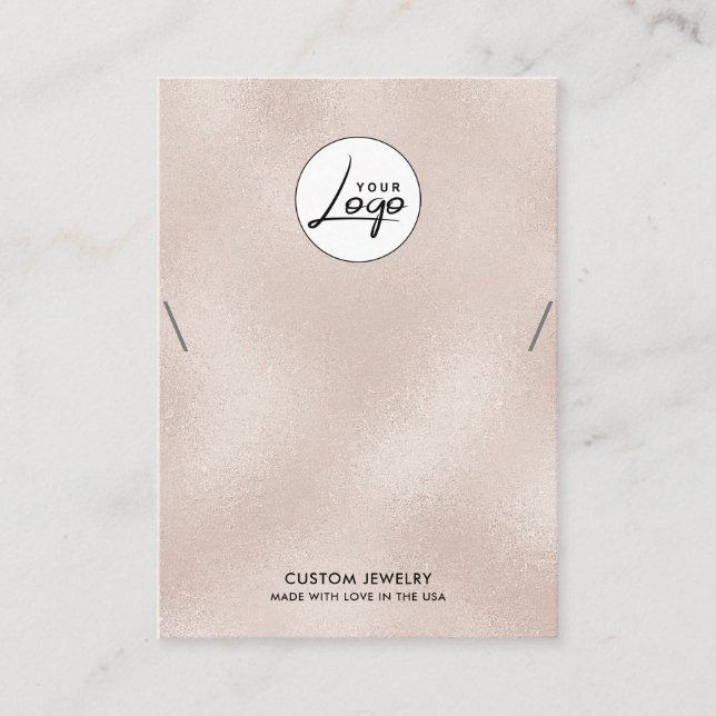 Pearl Logo Necklace Bracelet Display Card (Front)