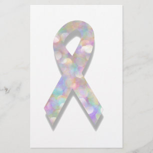 pearl lung cancer ribbon