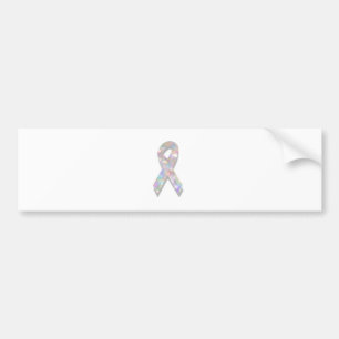 pearl lung cancer ribbon bumper sticker
