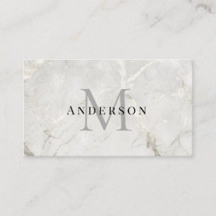 Pearl Marble Masculine photo qrcode Business Card