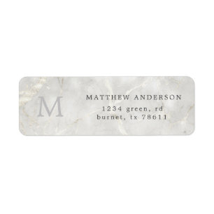 pearl marble masculine return address