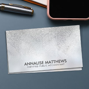 Pearl Numbers Pattern -  Accountant  Business Card