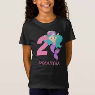 Pearl – Ocean jewel 2nd Mermaid birthday T-Shirt