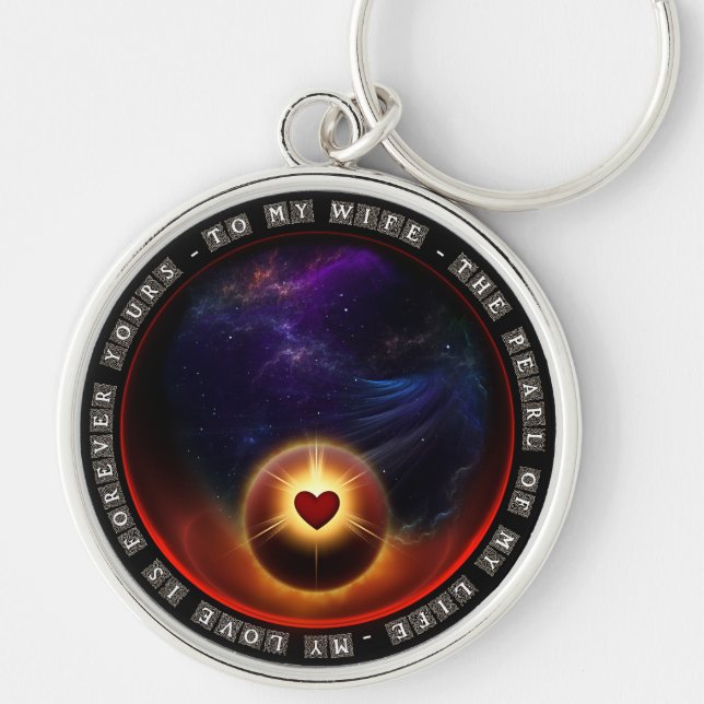 Pearl Of My Life Key Ring (Front)