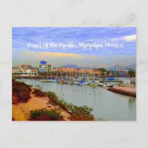 Pearl of the Pacific, Mazatlan Mexico Marina Postcard