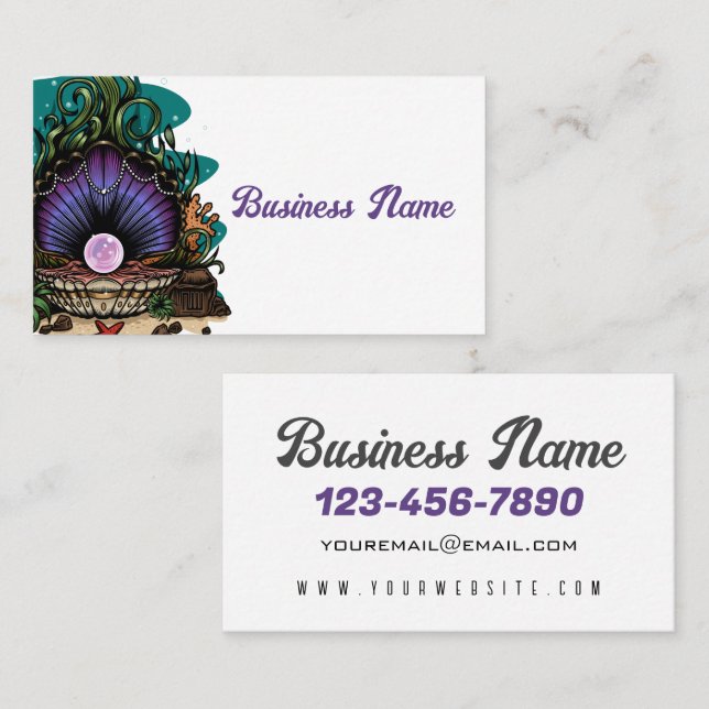 Pearl Of The Sea Business Card (Front/Back)