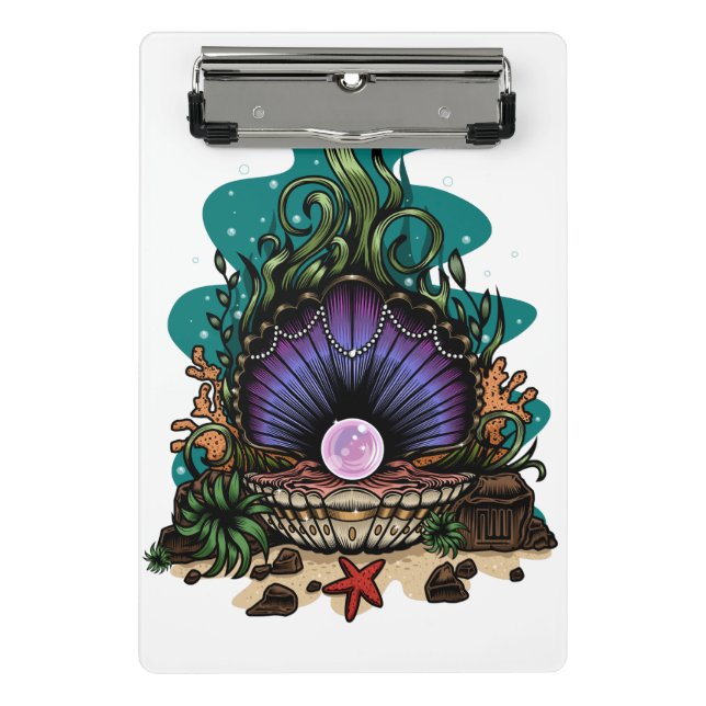 Pearl Of The Sea Mini Clipboard (Front)