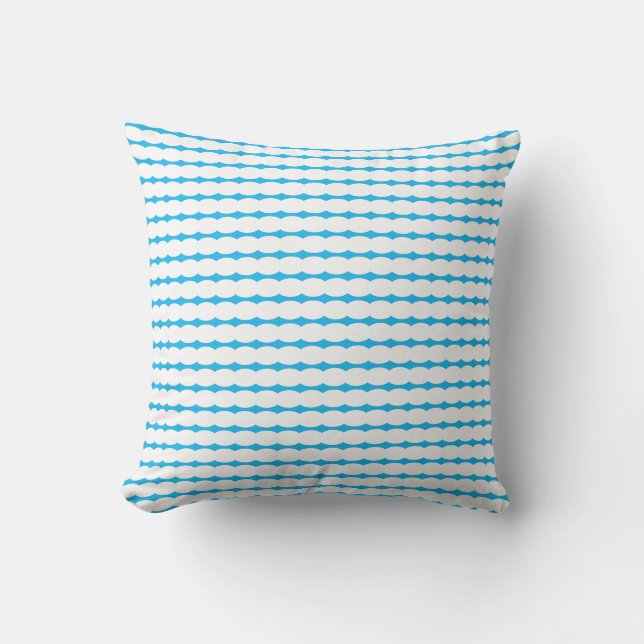  Pearl Patterns White Sky Blue Stylish Decor Gift  Cushion (Front)