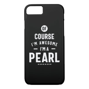 Pearl Personalised Name Birthday iPhone 8/7 Case