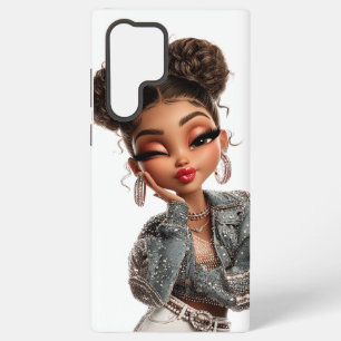 Pearl Pout Glam Girl Samsung Galaxy Case