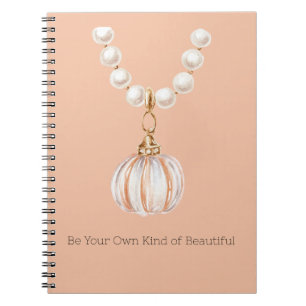 Pearl Pumpkin Necklace Notebook
