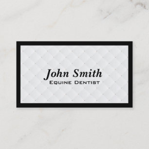 Pearl Quilt Equine Dentist Business Card