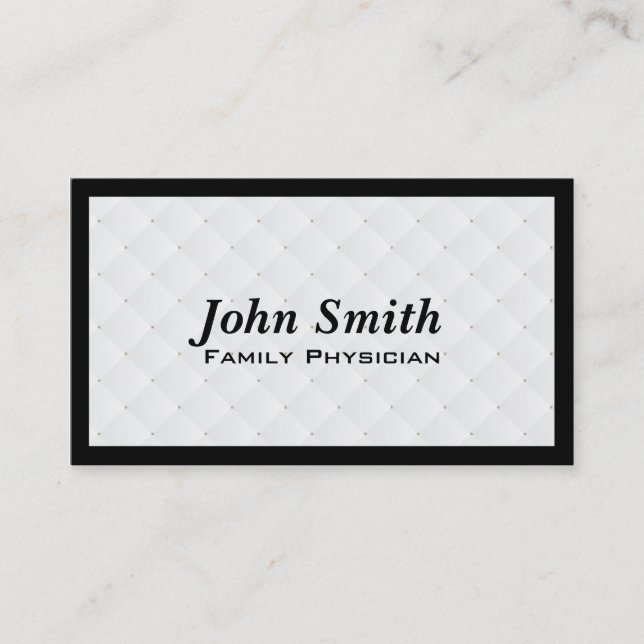 Pearl Quilt Family Physician Business Card (Front)