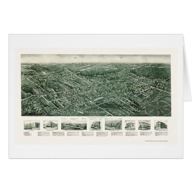 Pearl River, NY Panoramic Map - 1924 (Front Horizontal)