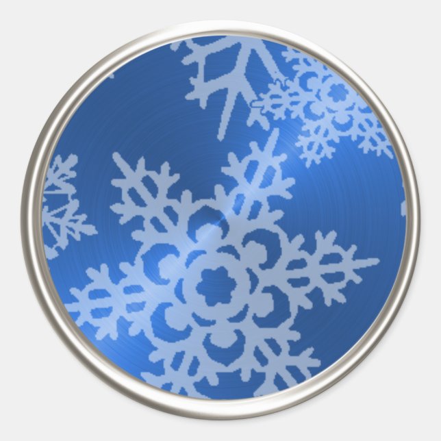 Pearl Snowflake Envelope Seal (Front)