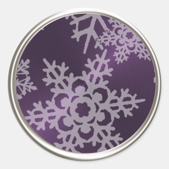 Pearl Snowflake Envelope Seal (Front)