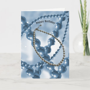 Pearl Strands Birthday Card