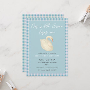 Pearl Swan Birthday Collection Invitation
