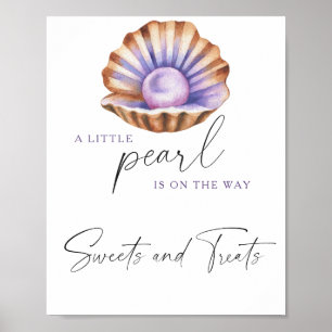 pearl - sweets and treats baby shower poster
