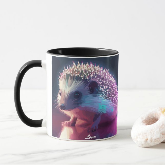 Pearl the Hedgehog Mug (With Donut)