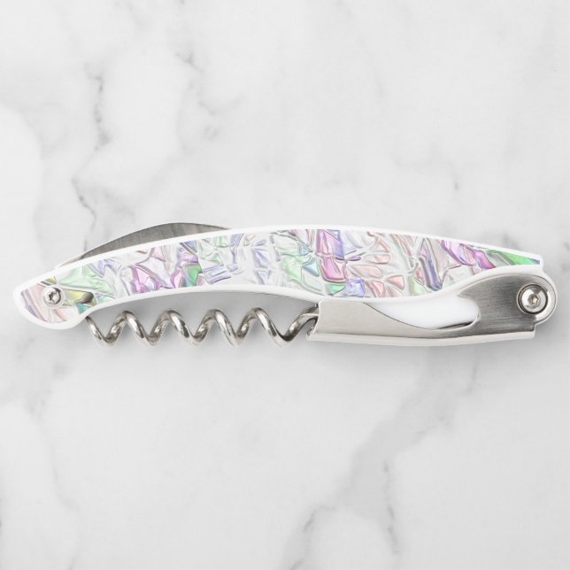 Pearl tones or coloured pieces mixed in cream corkscrew (Back)