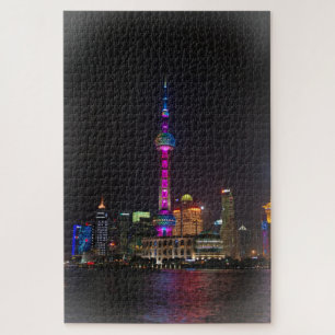 Pearl Tower - Shanghai, China - 20x30 - 1014 pcs Jigsaw Puzzle