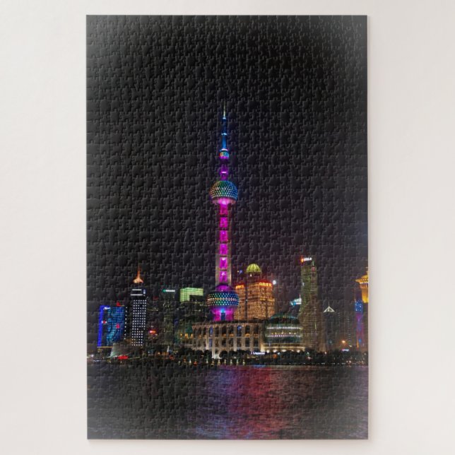 Pearl Tower - Shanghai, China - 20x30 - 1014 pcs Jigsaw Puzzle (Vertical)