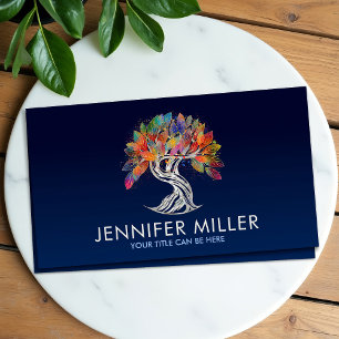 Pearl Tree of Life - colourful foliage Business Card